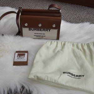 Mini Horseferry Print Title Bag with Pocket Detail